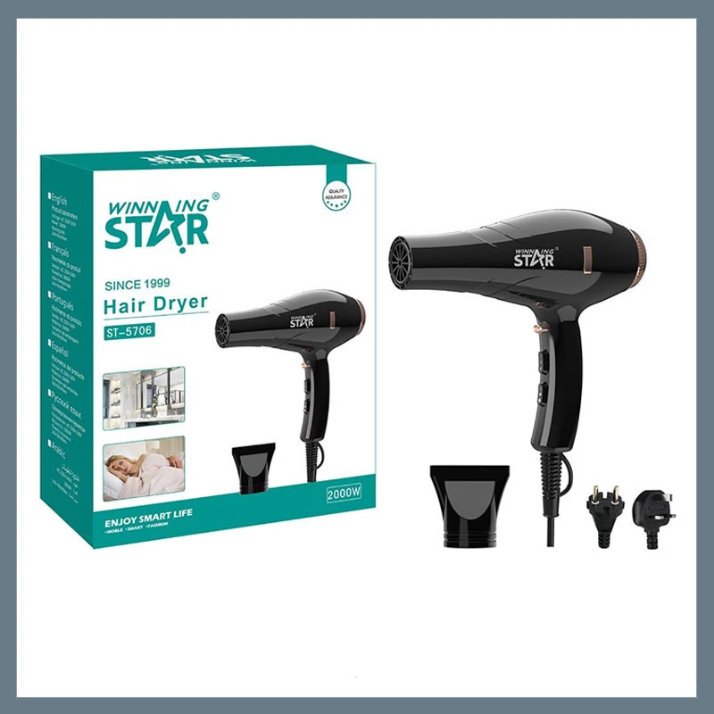 Winning Star Fén na vlasy 3 nastavení teploty a 2 rychlostní stupně 2kW ST-5706