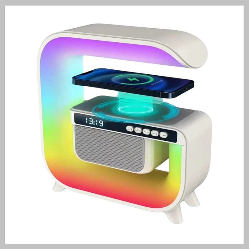 RGB LED bezdrátové nabíjení bluetooth hodinek XM-G3