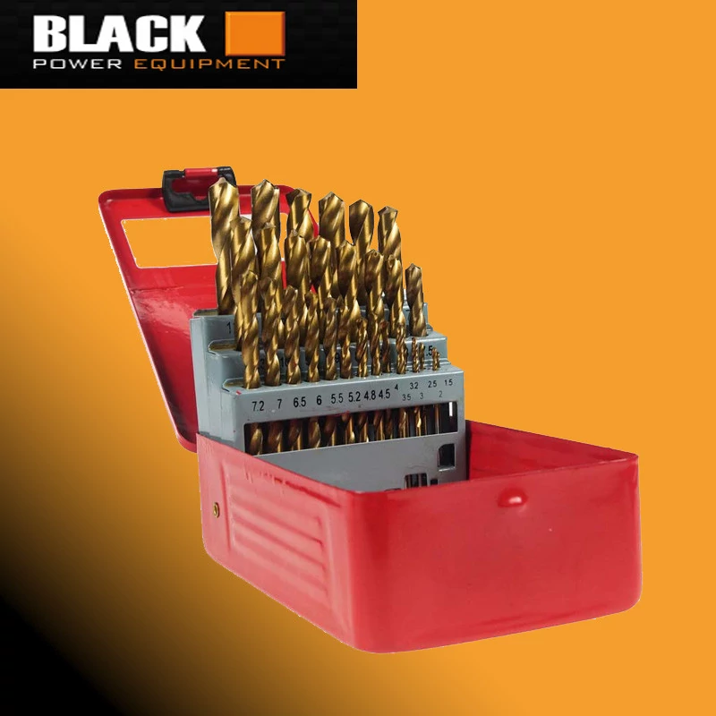 Black HSS vrtáková sada pro kov – 29 dílů black33009