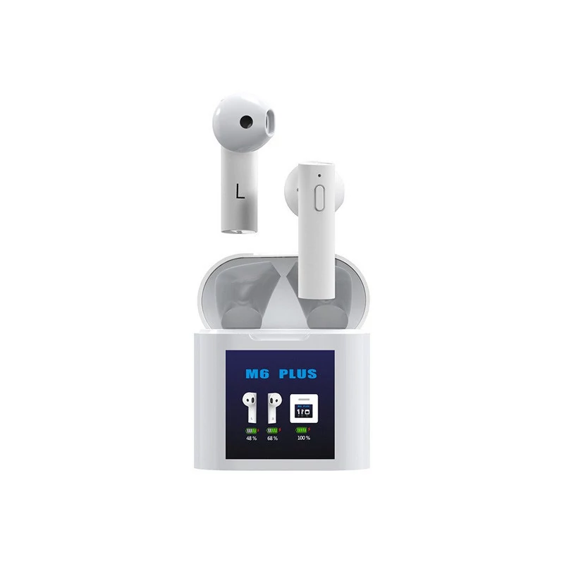 Air M6 Plus s teploměrem - Bluetooth sluchátka TWS holm3162
