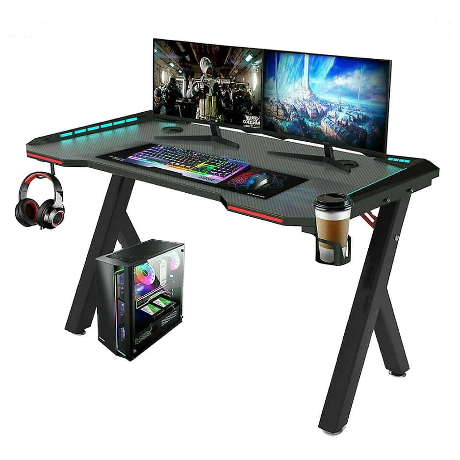 Apollon R5 vestavný LED herní stůl 140cm*60cm*73cm - holm3183