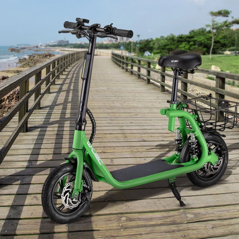 Elektrický skútr s odnímatelným sedadlem a košíkem - Green holm5700