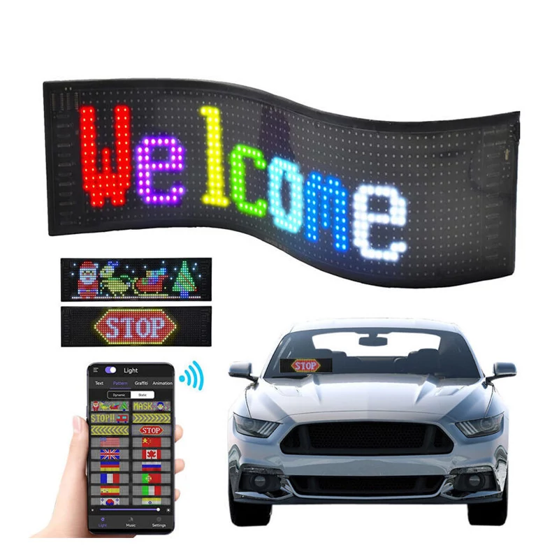 Auto LED programovatelný displej holm8137