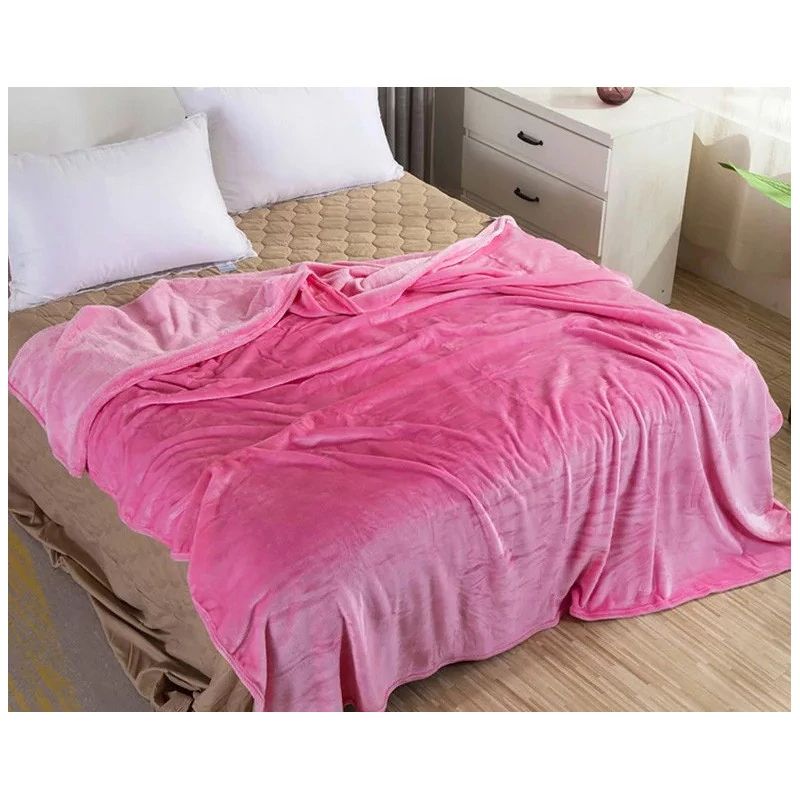 Růžová plyšová deka 200x230 hopepink200x230