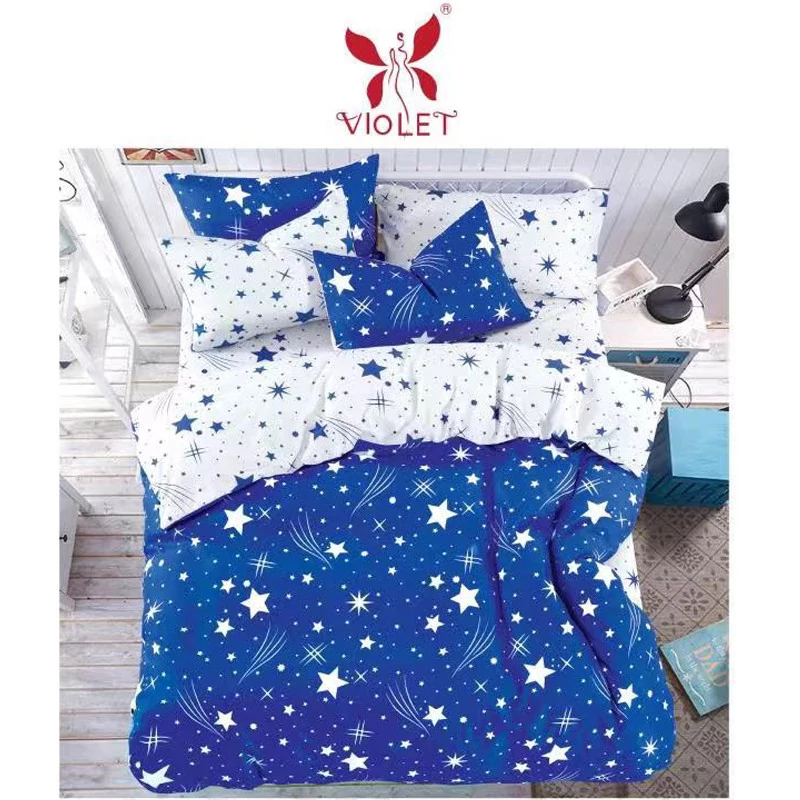 7-dílné hrubé povlečení shoot star blue
