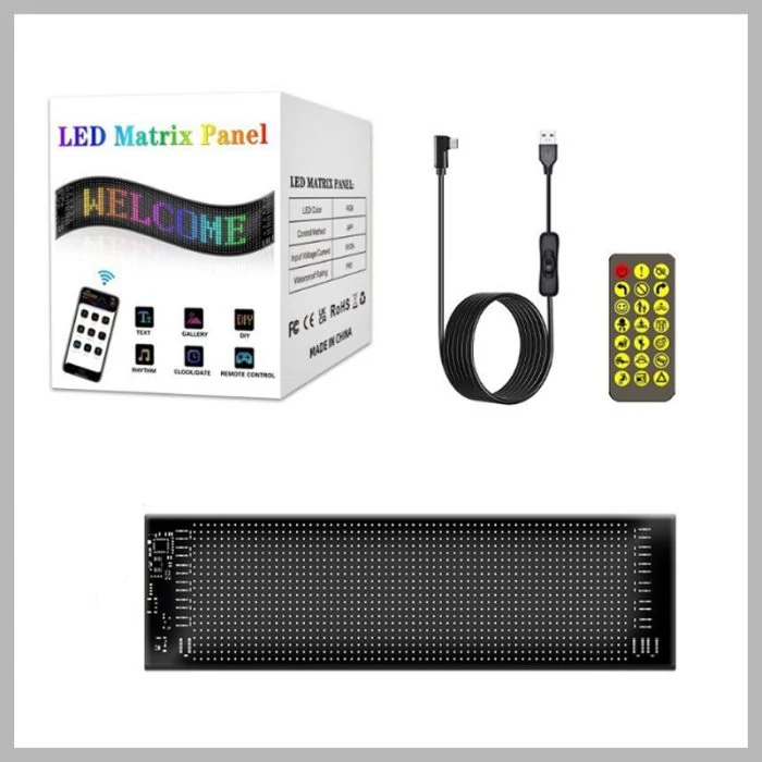 LED Matrix Panel – extra dlouhý RGB displej KE25-197
