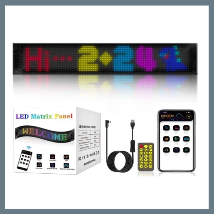 RGB LED maticový panel – velký, 6300 LED, ovládání přes Bluetooth KL25-154